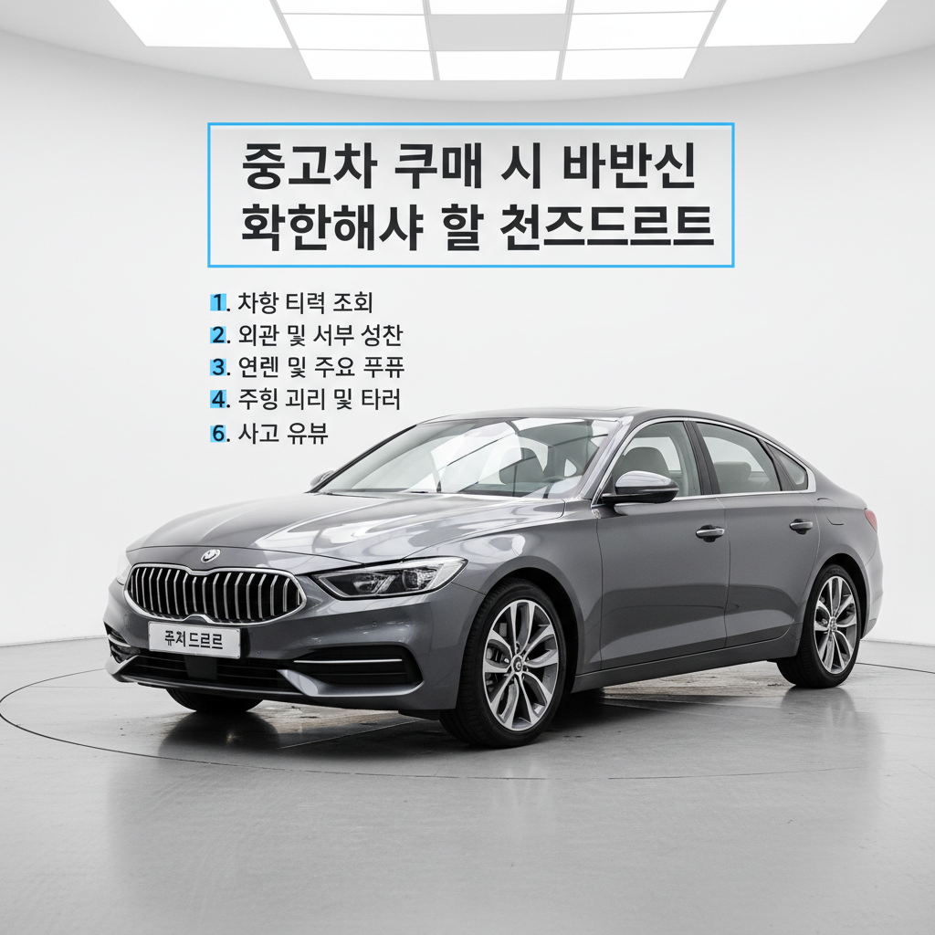 중고차 구매 시 반드시 확인해야 할 체크리스트
